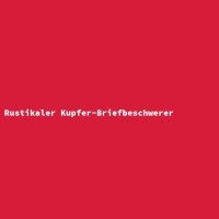 Rustikaler Kupfer-Briefbeschwerer