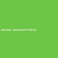 Adretter Kunststoff-Bikini