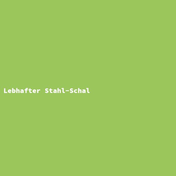 Lebhafter Stahl-Schal