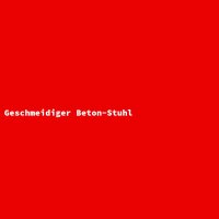 Geschmeidiger Beton-Stuhl