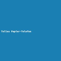 Tolles Papier-Telefon