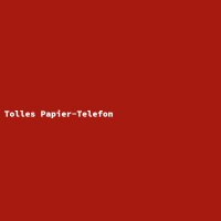 Tolles Papier-Telefon